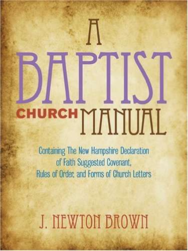 Baptist Church Manual cover